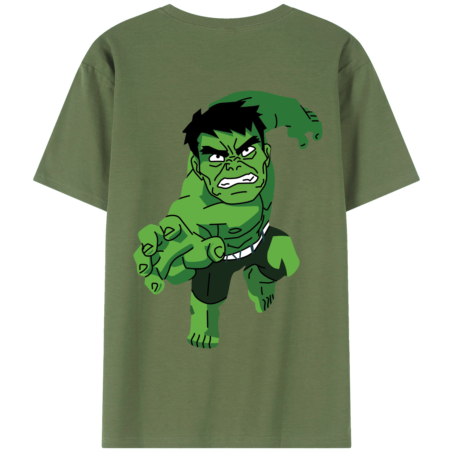 （画像用） アベンジャーズ The Avengers 綿100％ メンズ半袖Tシャツ（バックプリント） 通気性